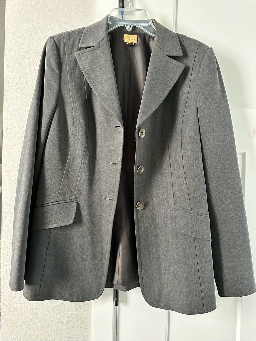 Caslon Charcoal Gray Two-Piece Tailored Pantsuit size 6 - Picture 5 of 16